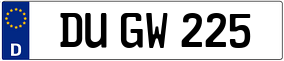 Truck License Plate